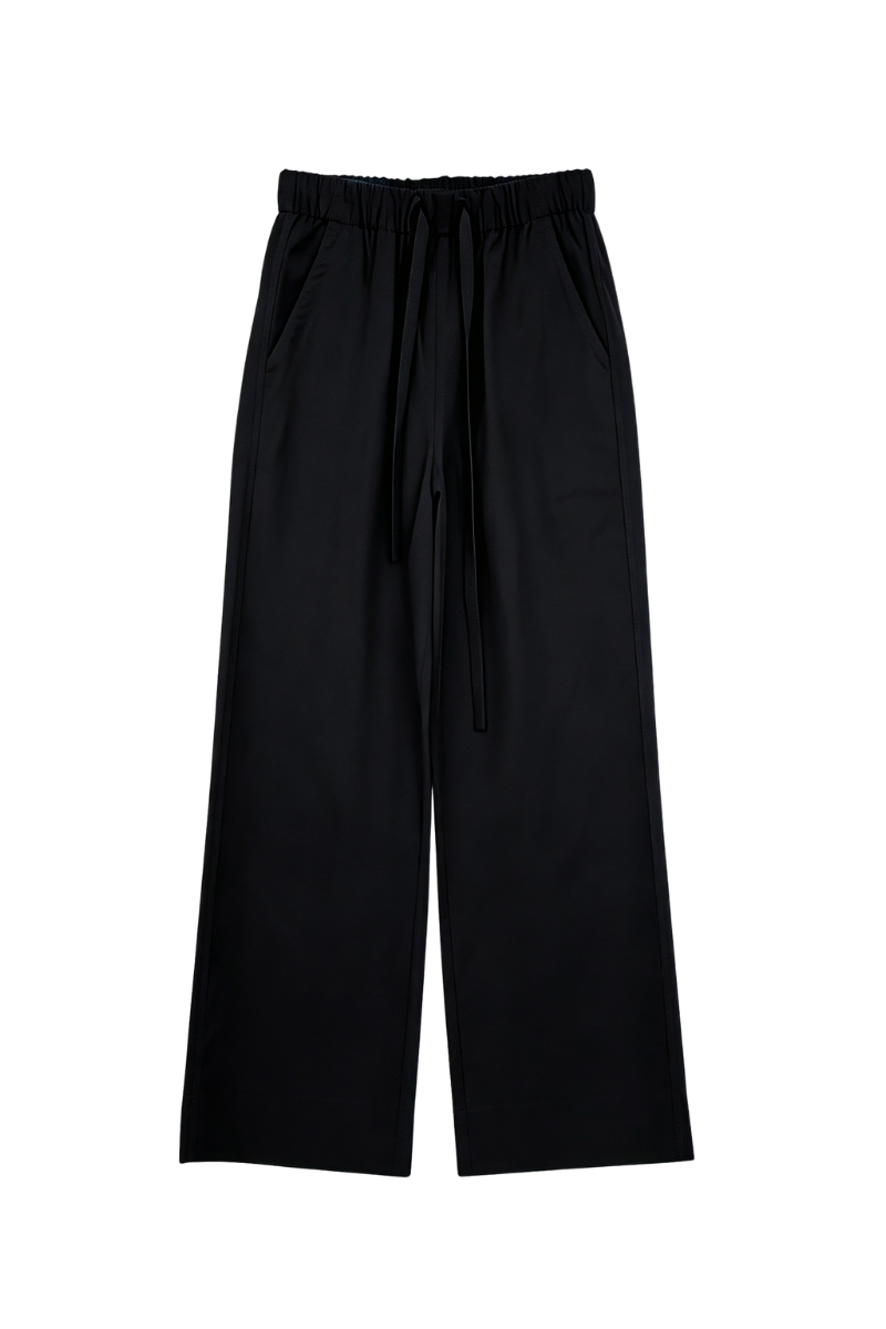 Max Simple Lyocell Pants Black MSSG268085B