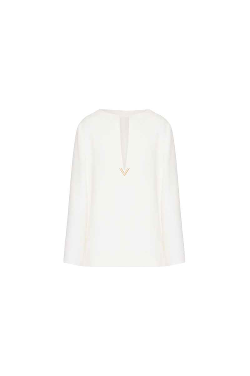 Valentino Cady Couture Top Avorio 4B3AE8L51MM_A03