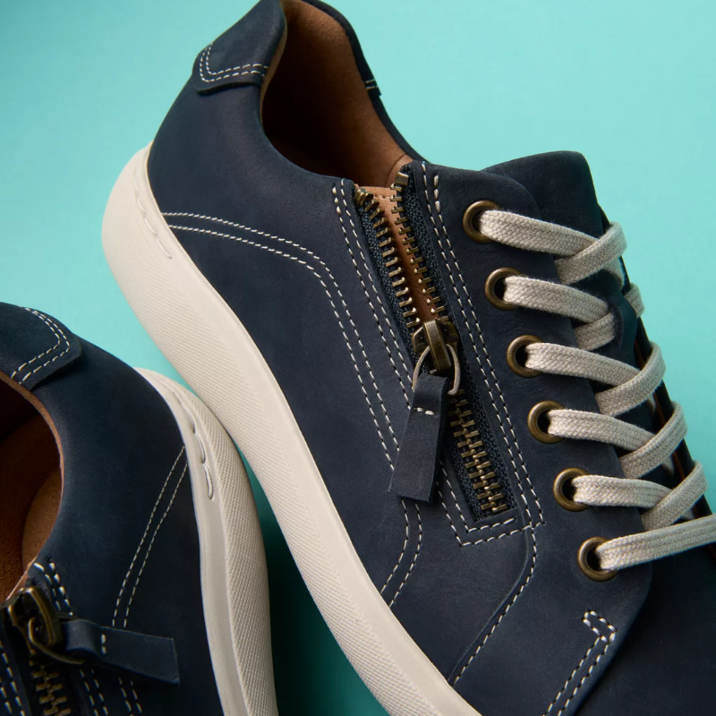 Womens | Clarks Nalle Lace Nubuck Sneaker Navy