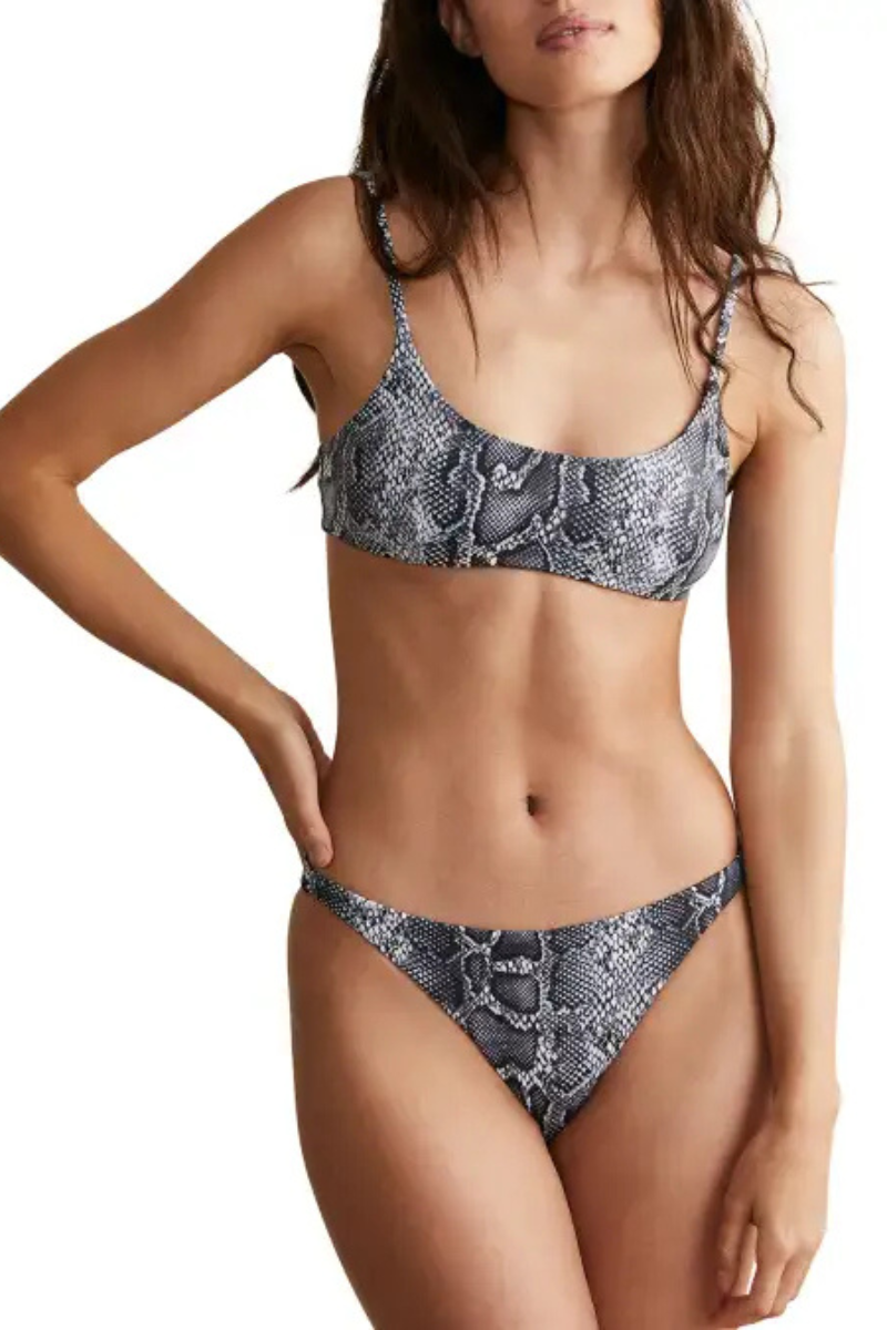 Onia Sarita Top Foil Snake In Grey