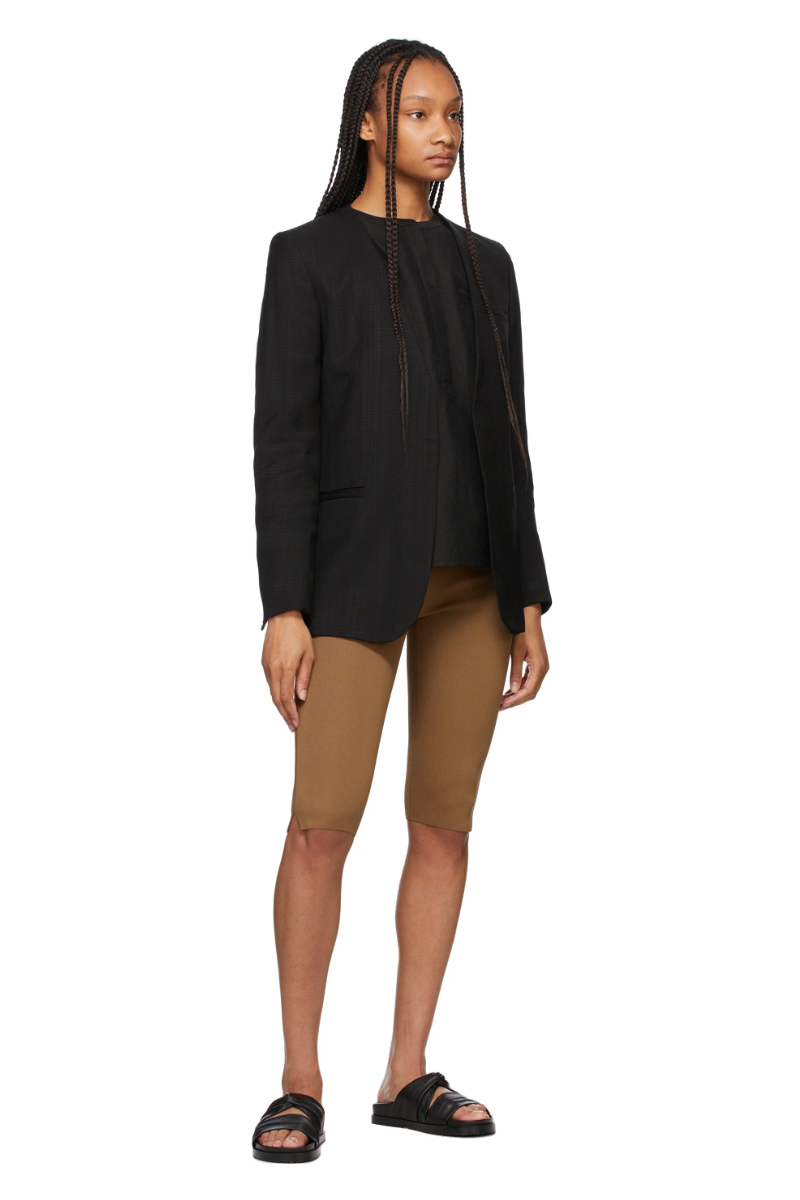 Toteme Tan Cropped Compact Leggings