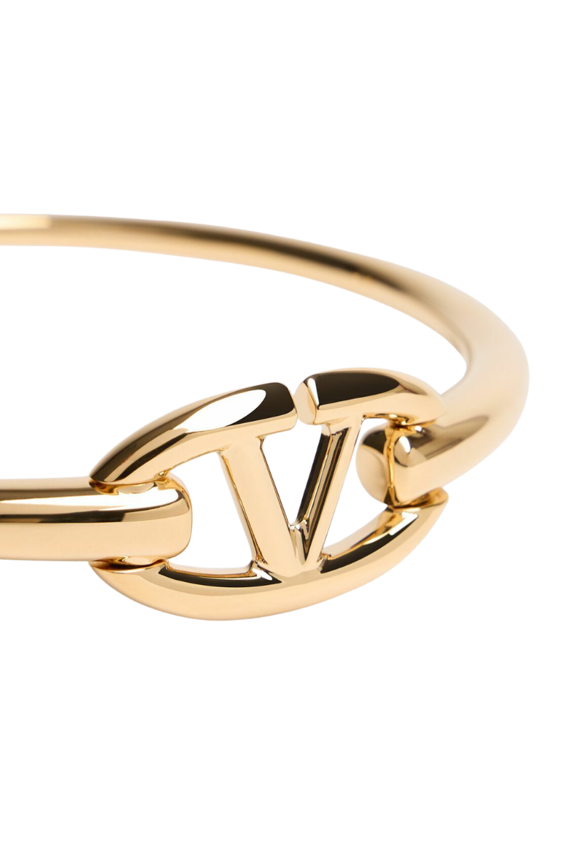 Valentino Garavani
V Logo Moon Choker Necklace In Metallic Gold