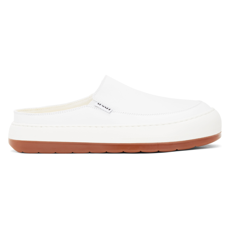 Unisex | Sunnei Dreamy Sabot Leather Sneakers (White)