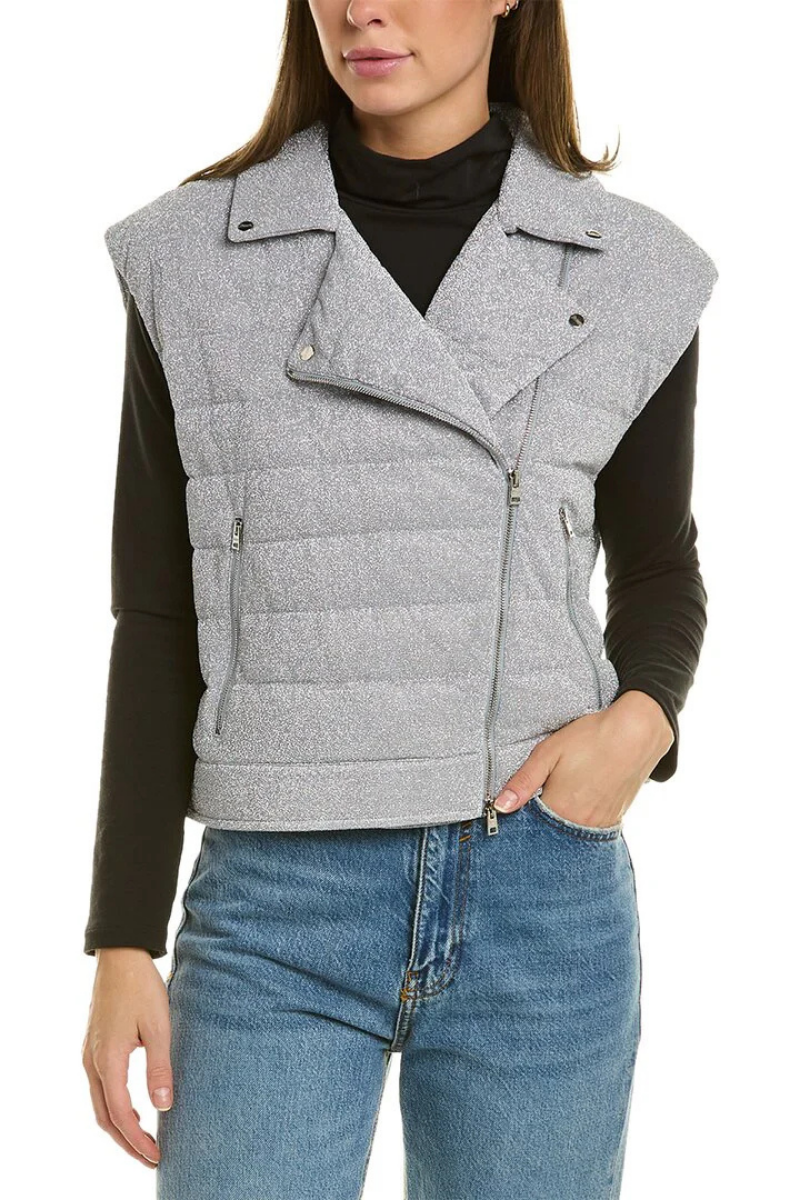 Herno Women Vest Pi001682D-12489 Silver