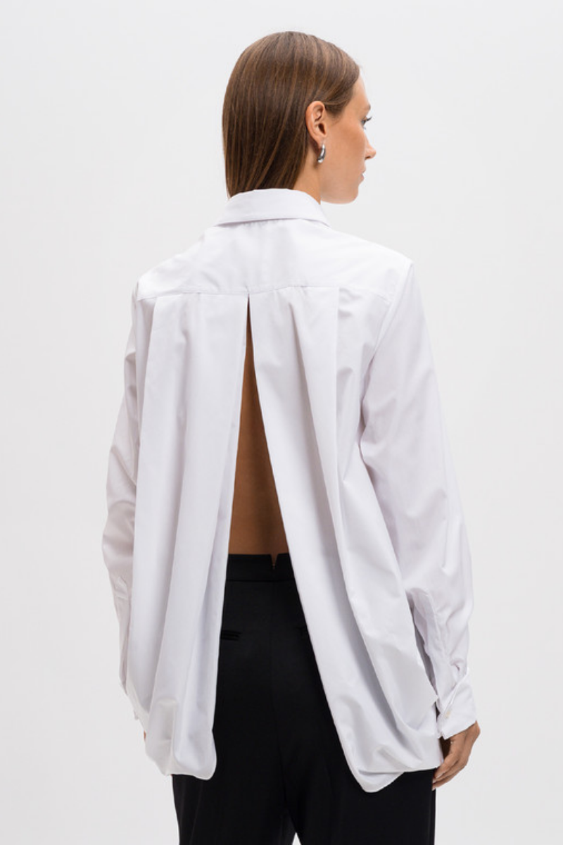 Givenchy Shirt Split Back Oversized-White