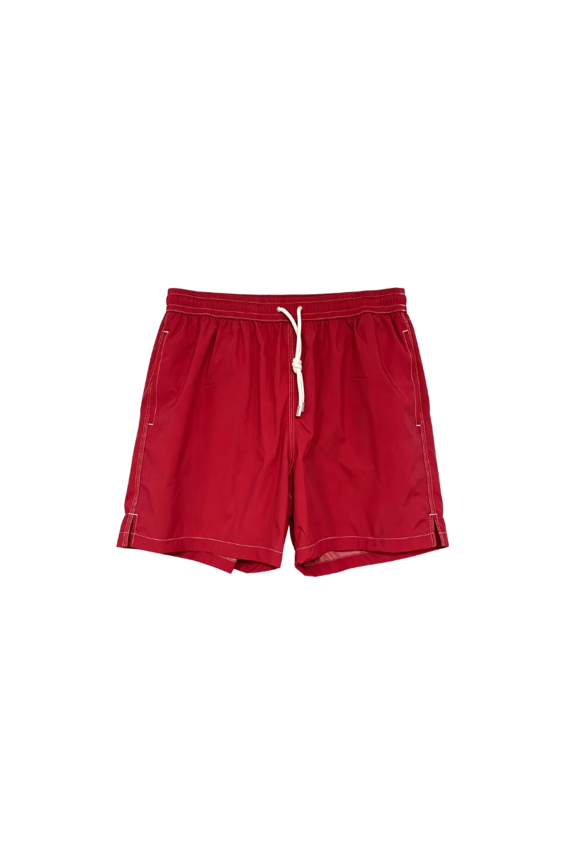 FEDELI Madeira Airstop Swim Shorts Trunks Scarlet