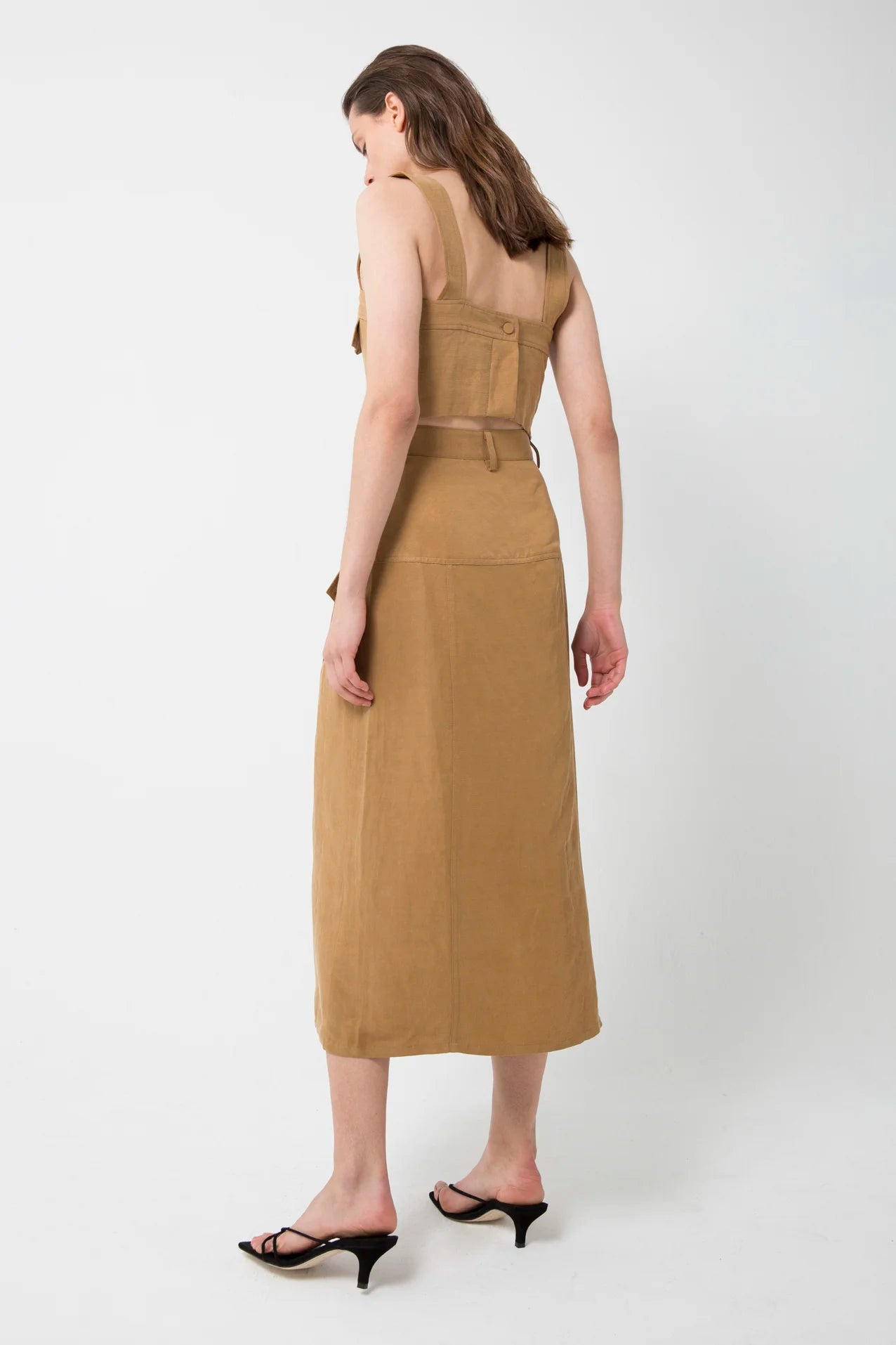 Third Form Trucker Pocket Crop Top And Trucker Paneled Skirt