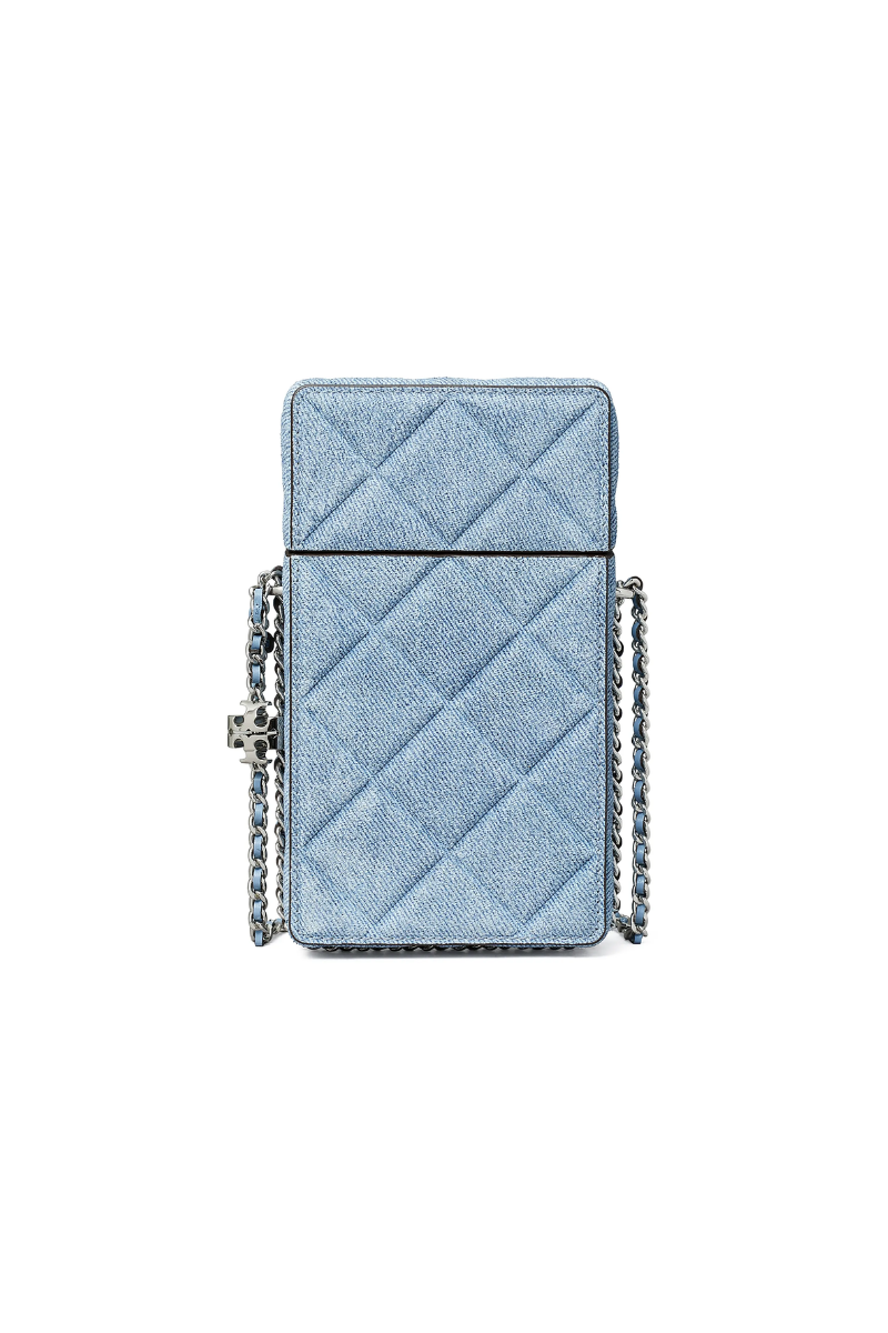 Tory Burch Fleming Denim Phone Crossbody Denim 167746-426