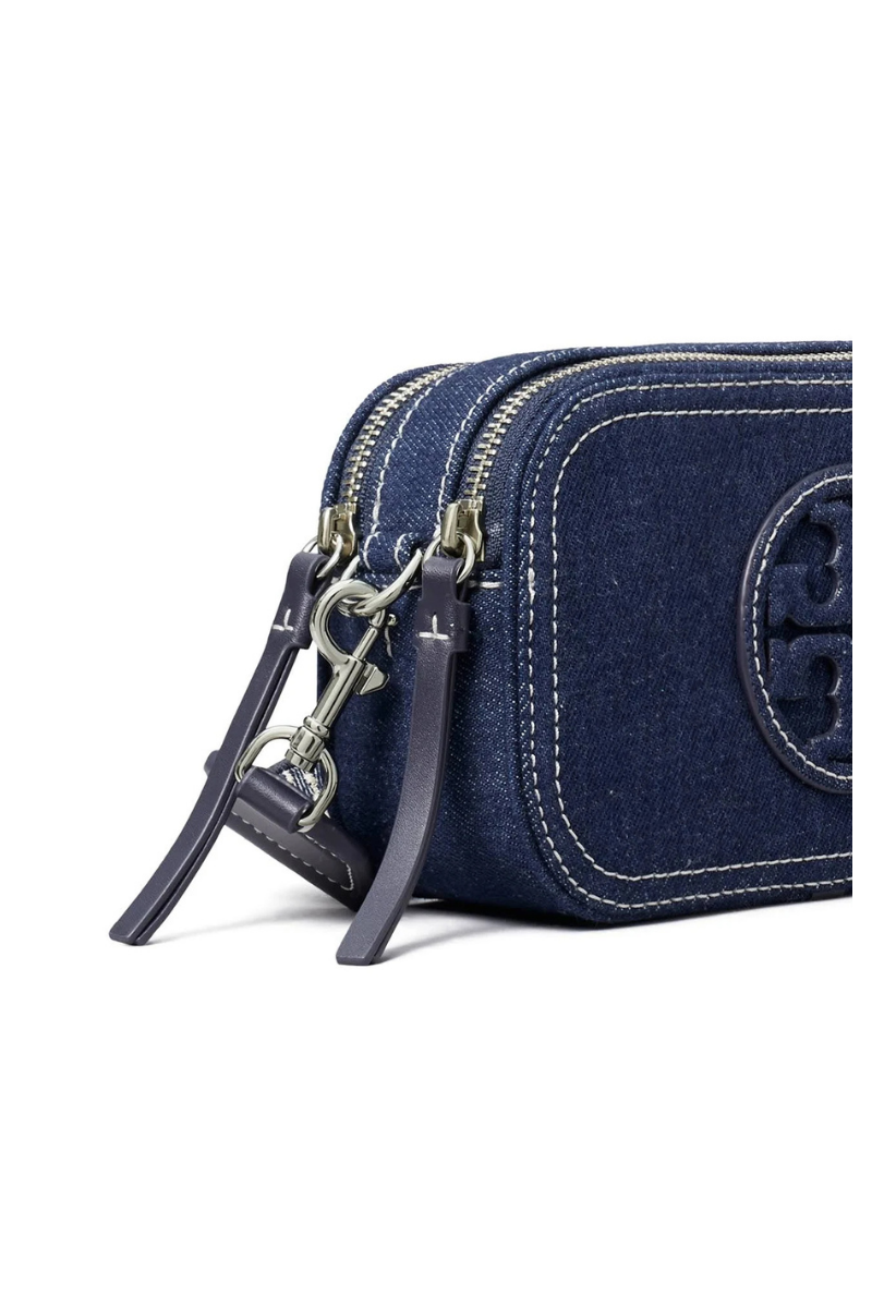 Tory Burch Miller Denim Mini Crossbody Bag Royal Navy 169246-403