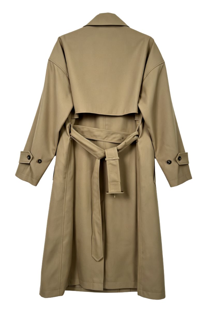 Max Simple Classic Wool Trench Khaki MSAL260612K