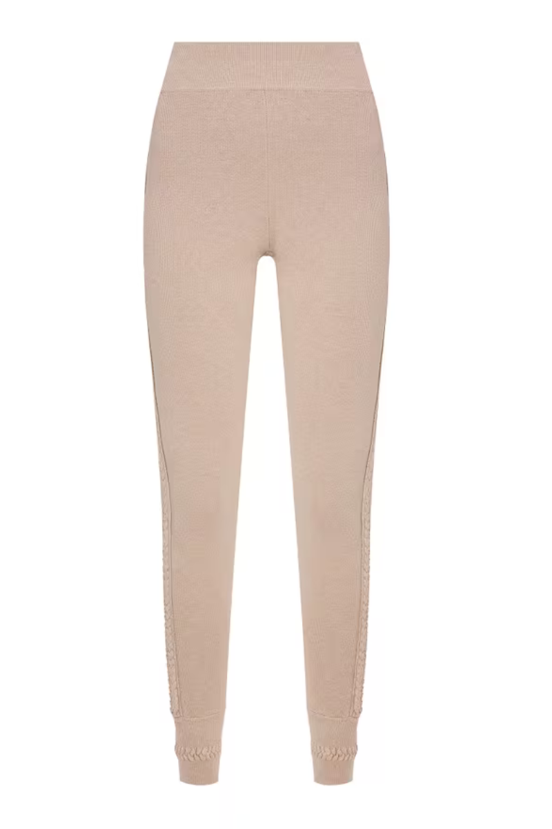 La Perla Wool-Cashmere Pants in Beige