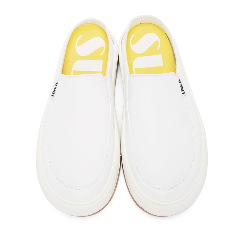 Unisex | Sunnei Dreamy Sabot Leather Sneakers (White)