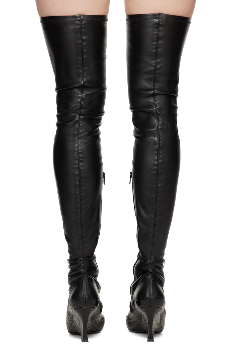 Givenchy Raven over-the-knee boots in leather and ayers