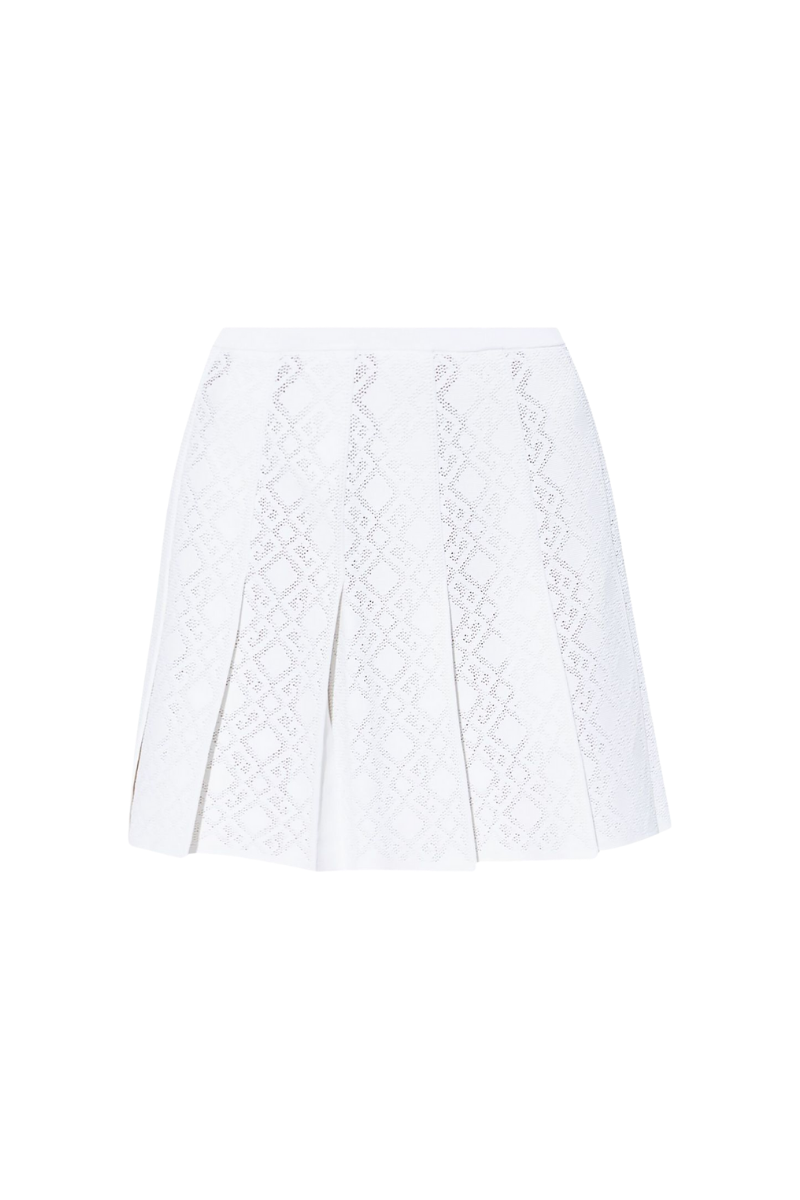 Givenchy Short Pleated Skirt-White