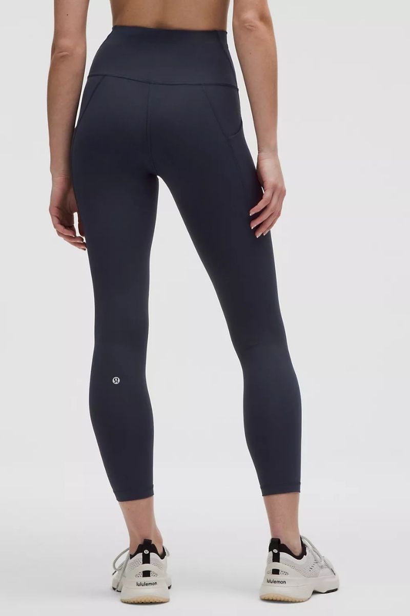 Lululemon Wunder Train High-Rise Tight 25"*Pockets In True Navy