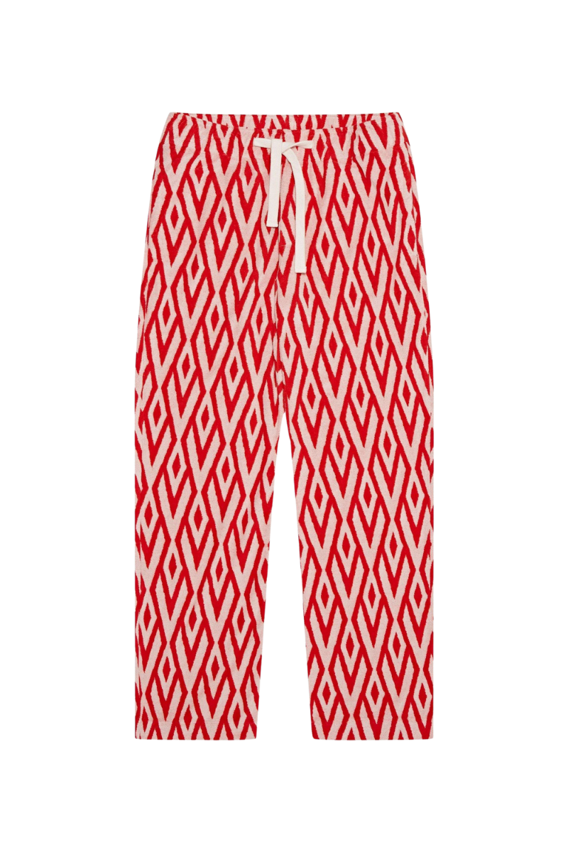 Orlebar Brown HOBIE CANO JACQUARD-276195-SUMMER RED/WHITE SAND