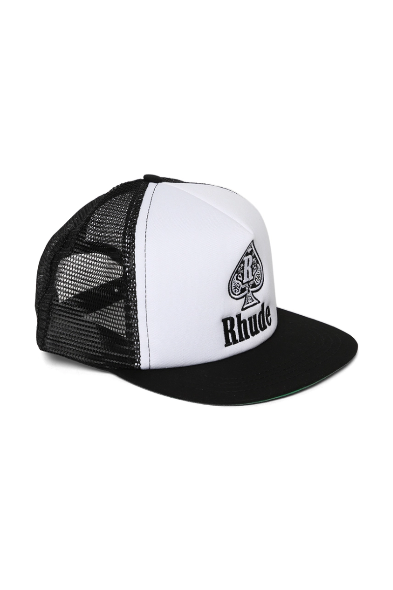 Rhude SPADE TRUCKER HAT BLACK