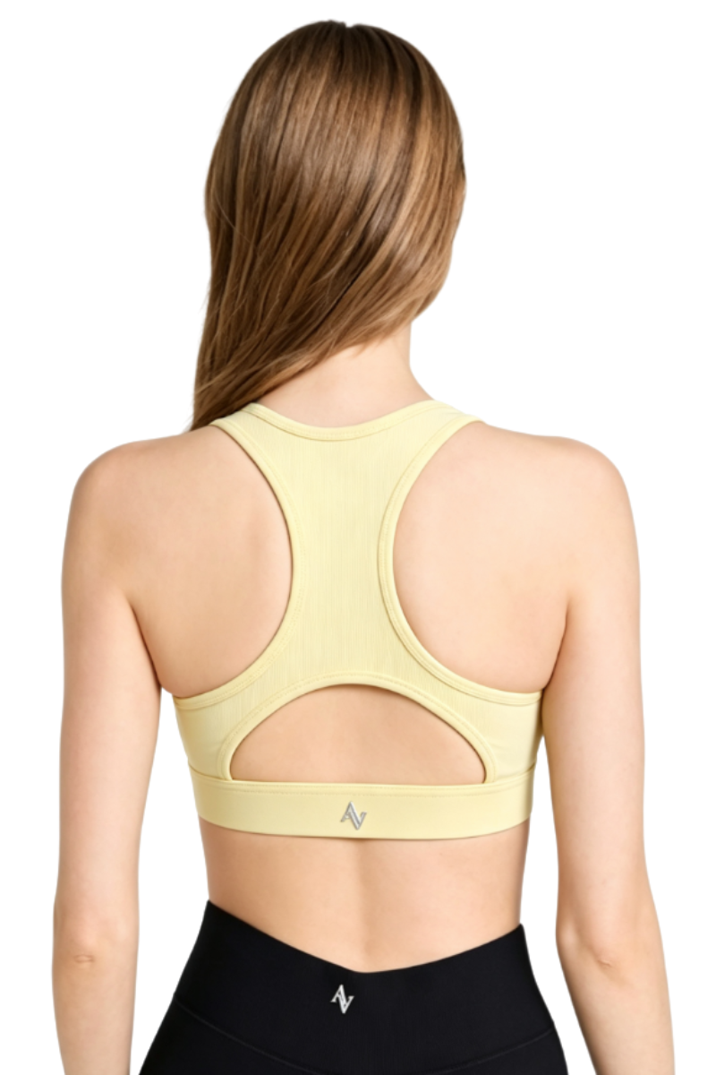 Bandier Front Row Bra Yellow AA202129