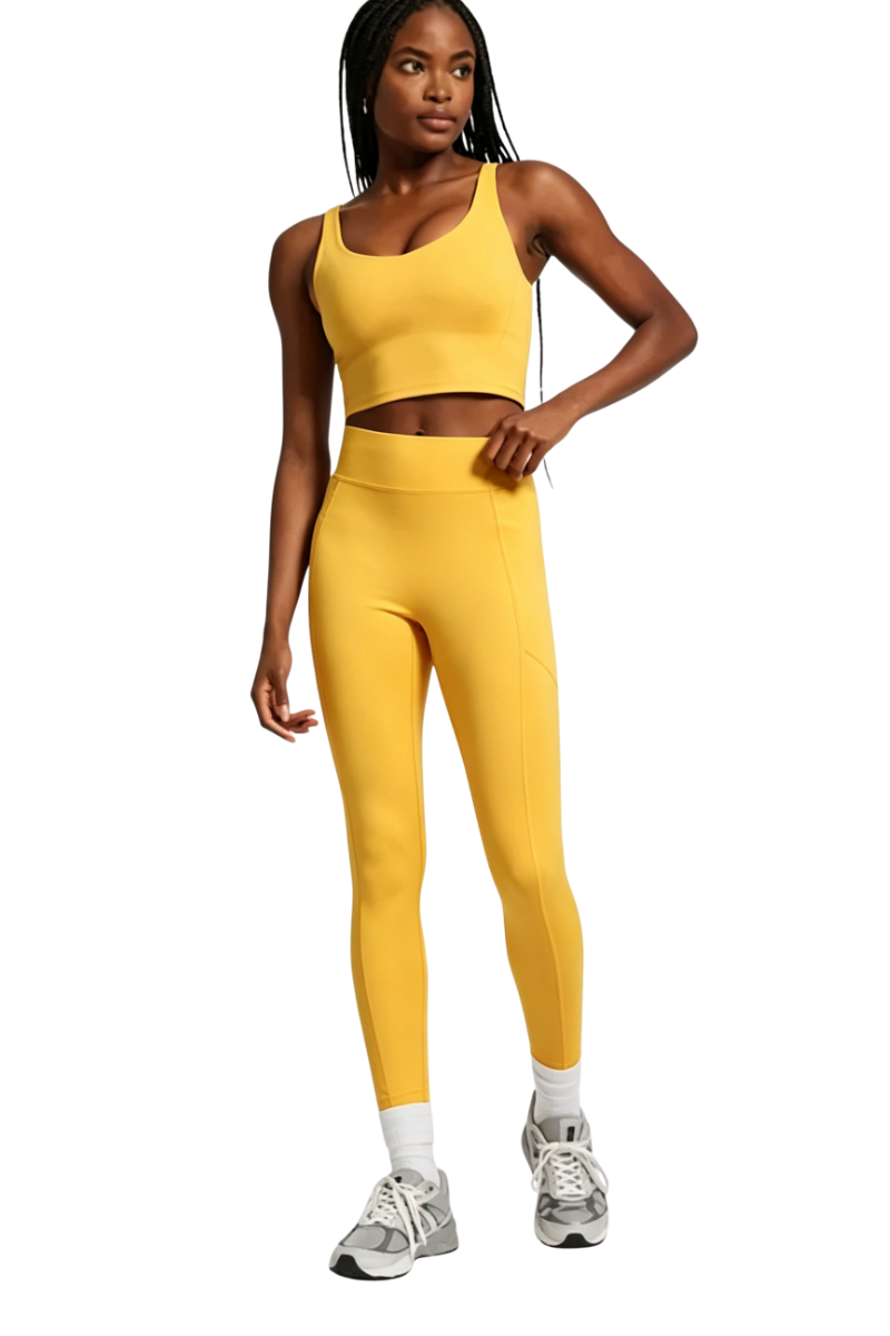Bandier Center Stage Pocket Legging Golden Dream AA202185