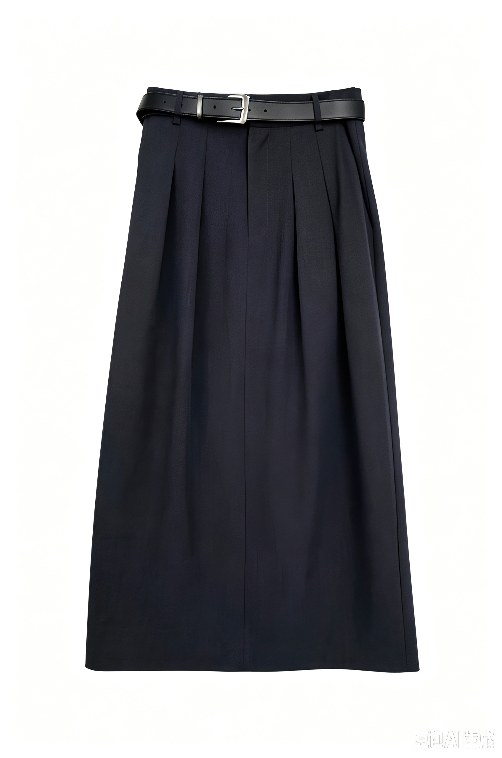 Max Simple Pleated Midi Skirt Grey MSSG261000G