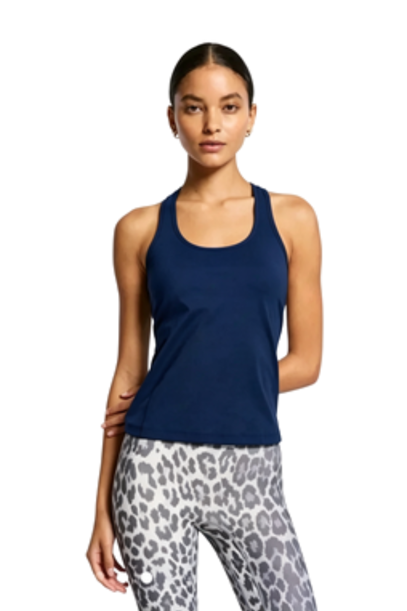 Bandier Front Row Tank Dark Navy AA202195