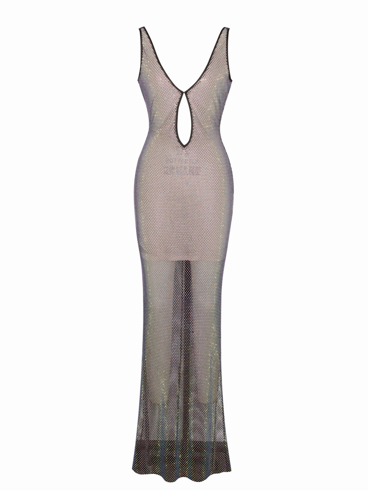 Quiana Mesh Rhinestone Maxi Dress (Archive Sale)