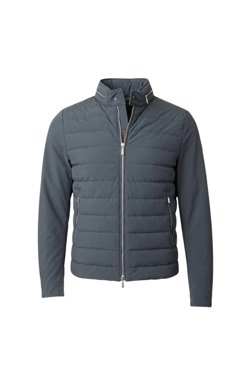 MooRER FILIPPO-KN Stand Collar Quilted Jacket Lavagna