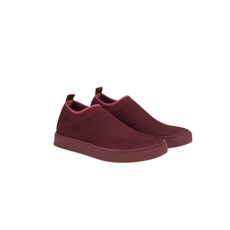 Womens | MAX&Co. Slip-On Mesh Sneakers – Burgundy