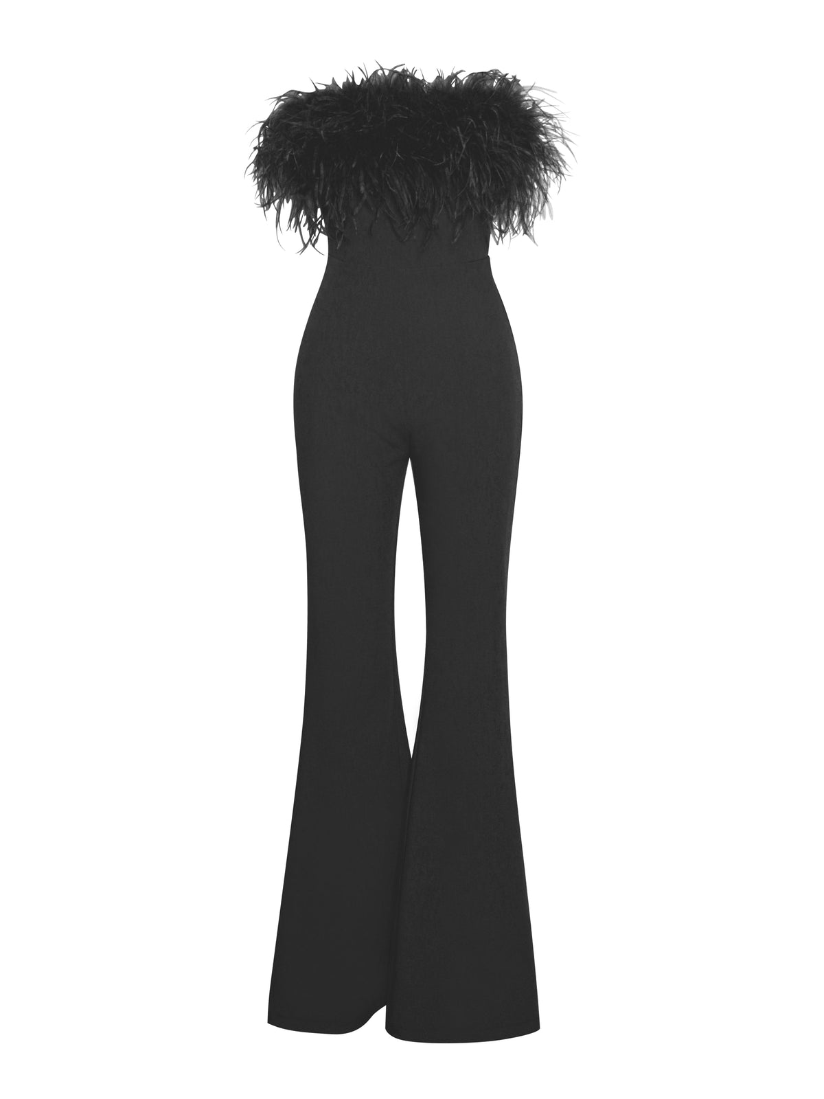 Kylan Black Feather Jumpsuit (Archive Sale)