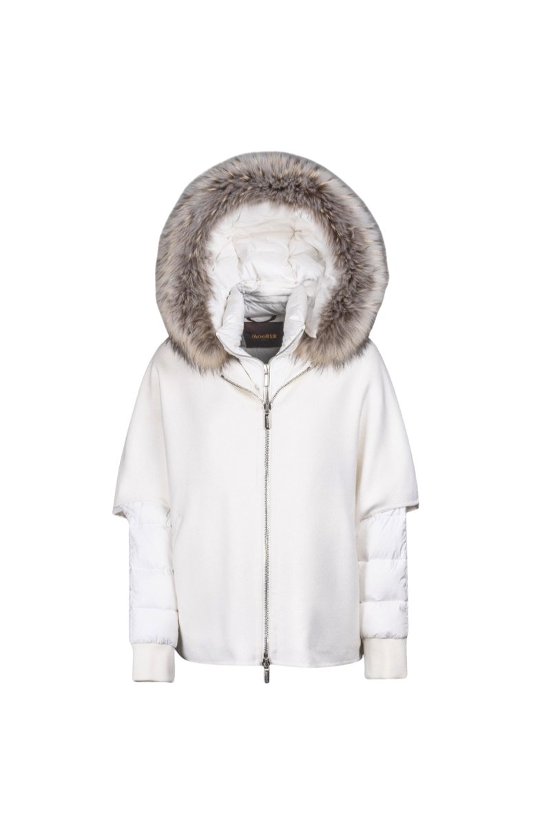 MooRER PEGASO-LAP Jacket Bianco