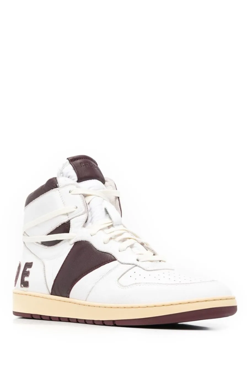 Mens | RHUDE Rhecess-Hi Sneakers Black/White