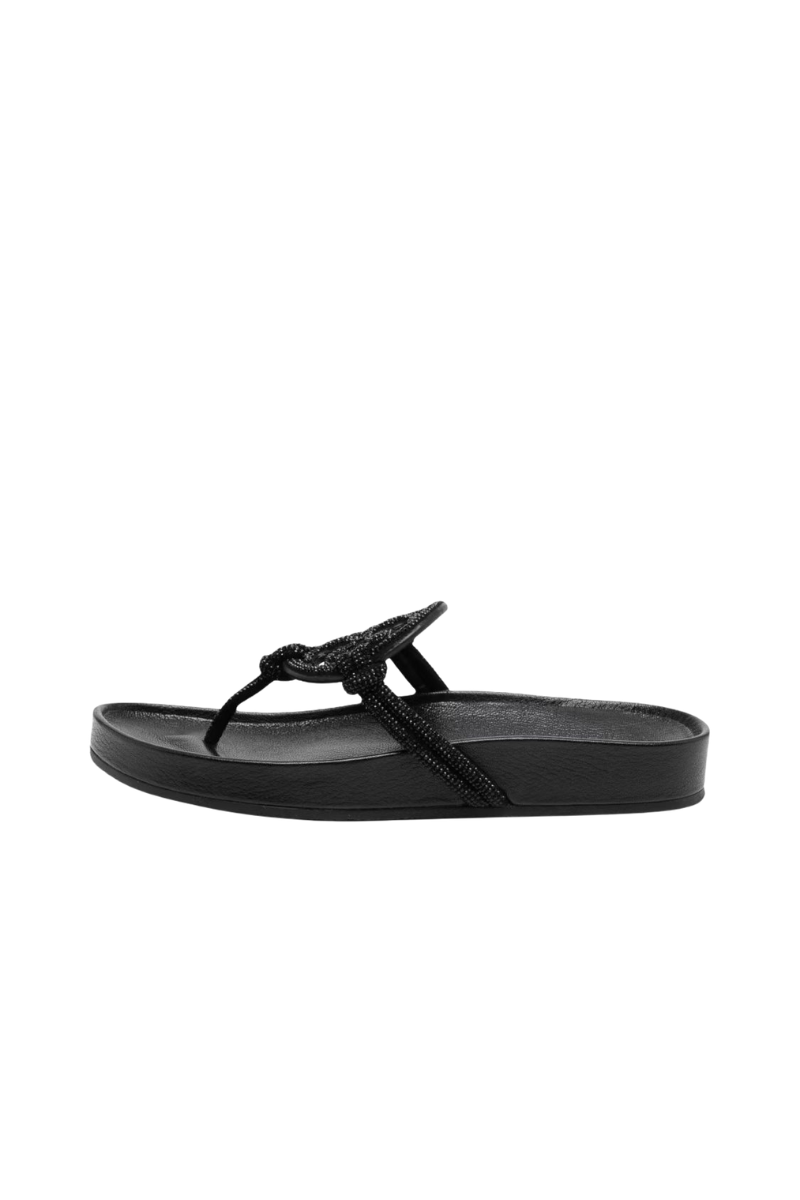 Tory Burch Miller Cloud Knotted Pave Perfect Black 170857006