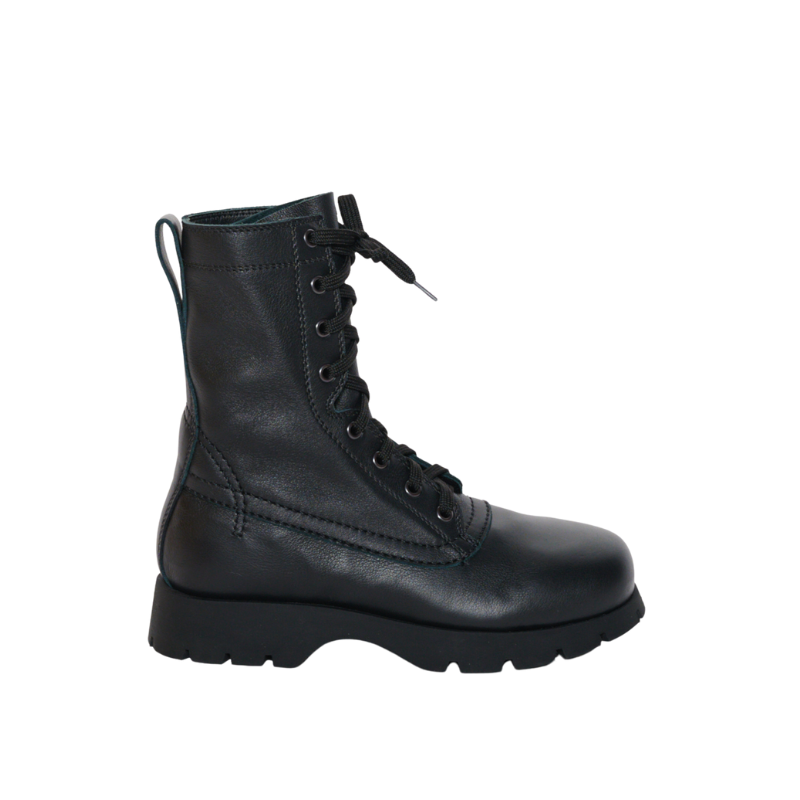 Womens | Jil Sander Black Leather Combat Boots