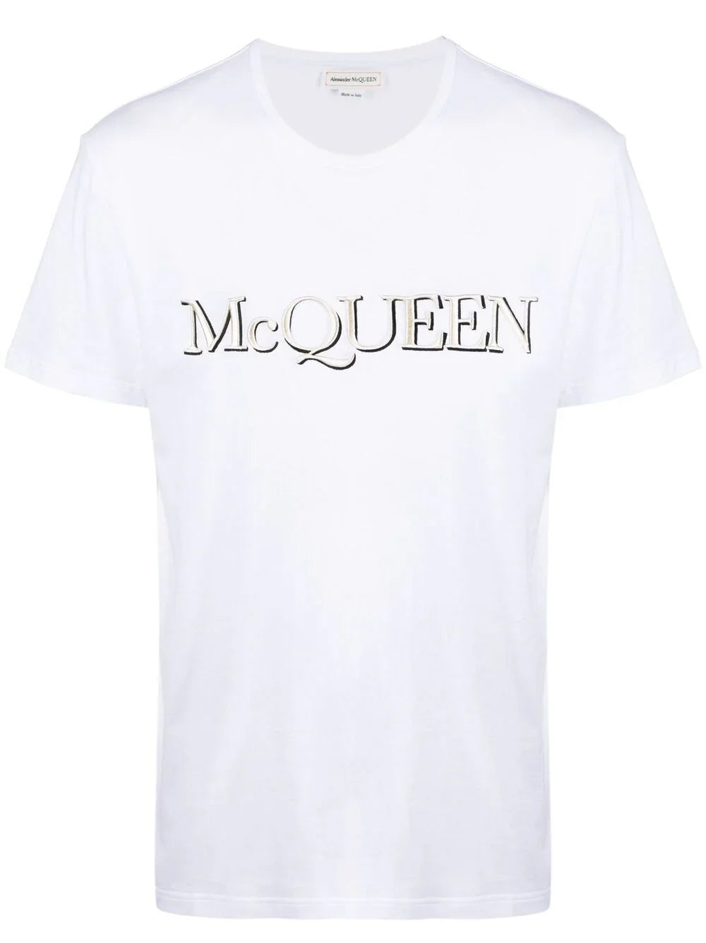ALEXANDER MCQUEEN Embroidered Logo T-Shirt White