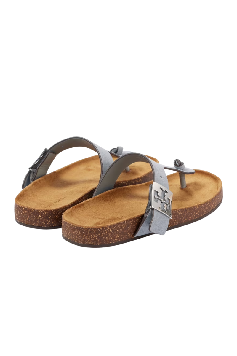 Tory Burch Mellow Thong Sandel Slippers Aria Blue/Avola 150910100