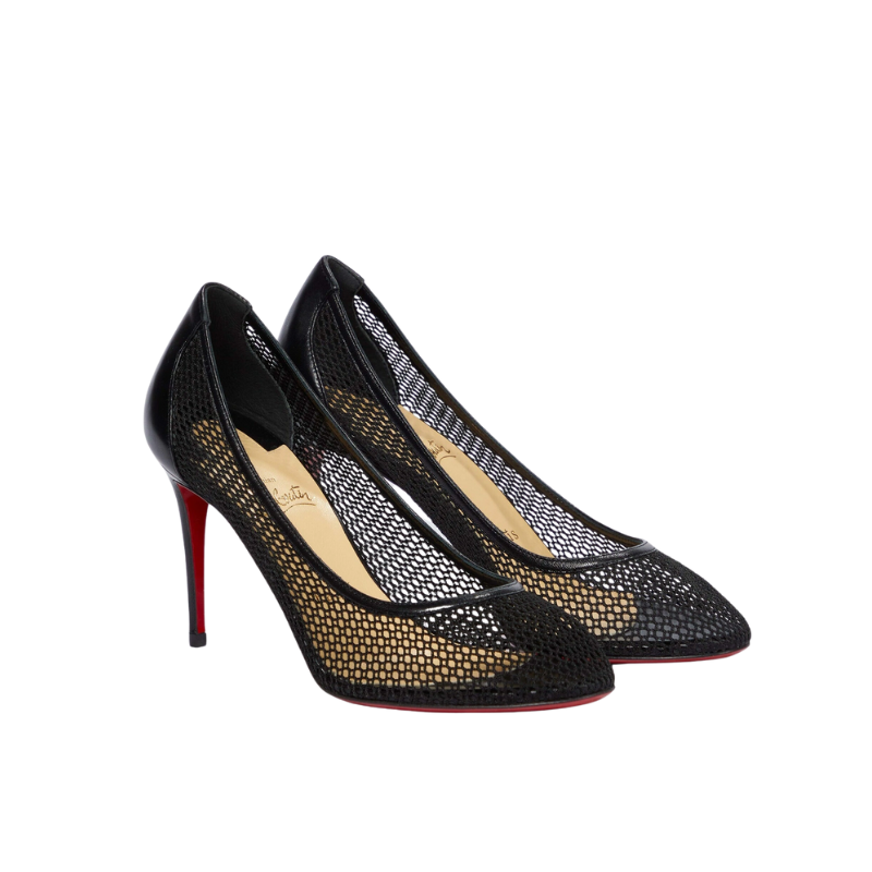 Womens | Christian Louboutin Filomena 85 Mesh Pumps with Red Sole Black