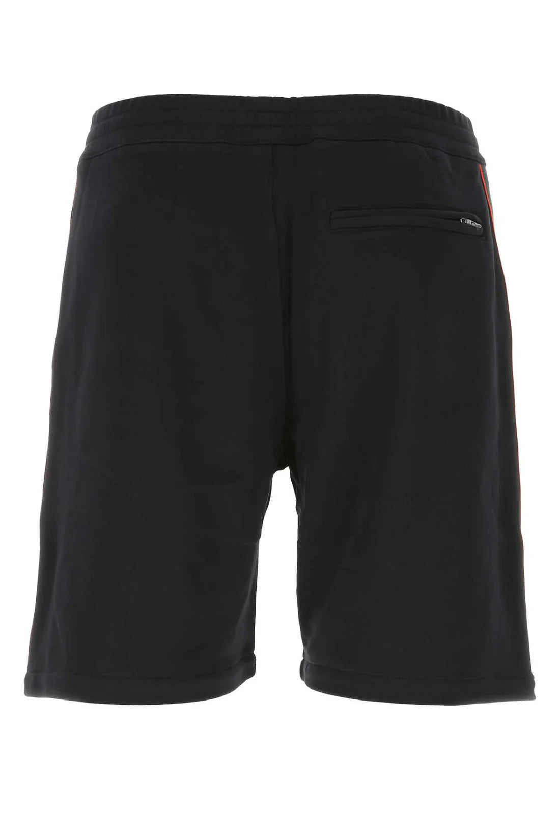 Alexander Mcqueen Men Black Cotton Bermuda Shorts