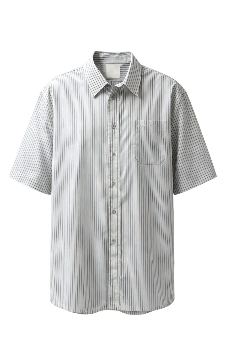 Givenchy Short Sleeve Shirt With Pocket Light Blue BM60ZZ15F2
