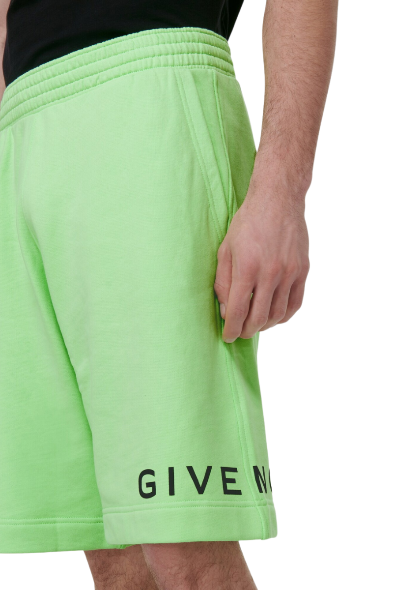 Givenchy Archetype Cotton Bermuda Shorts Mint Green BM51863YAC
