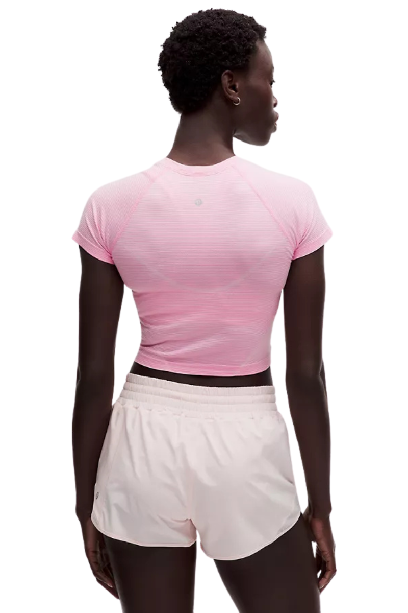 Lululemon Swiftly Tech Cropped Short Sleeve 2.0 SXPE/CCLD LW3IVES