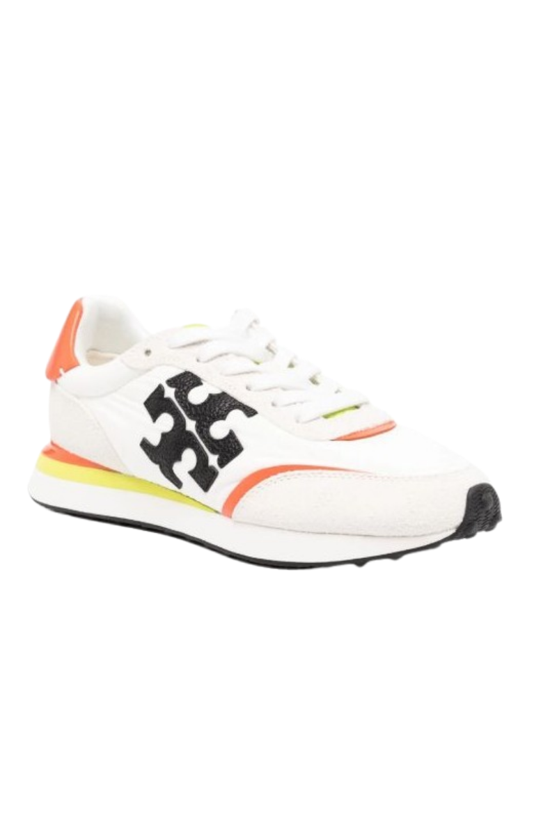 Tory Burch Destiny Trainer Sneakers White/Perfect Black/Orange 166917300