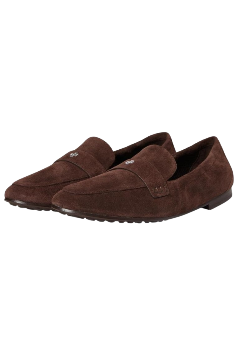 Tory Burch Ballet Loafer Flats Dark Cocoa 141183201
