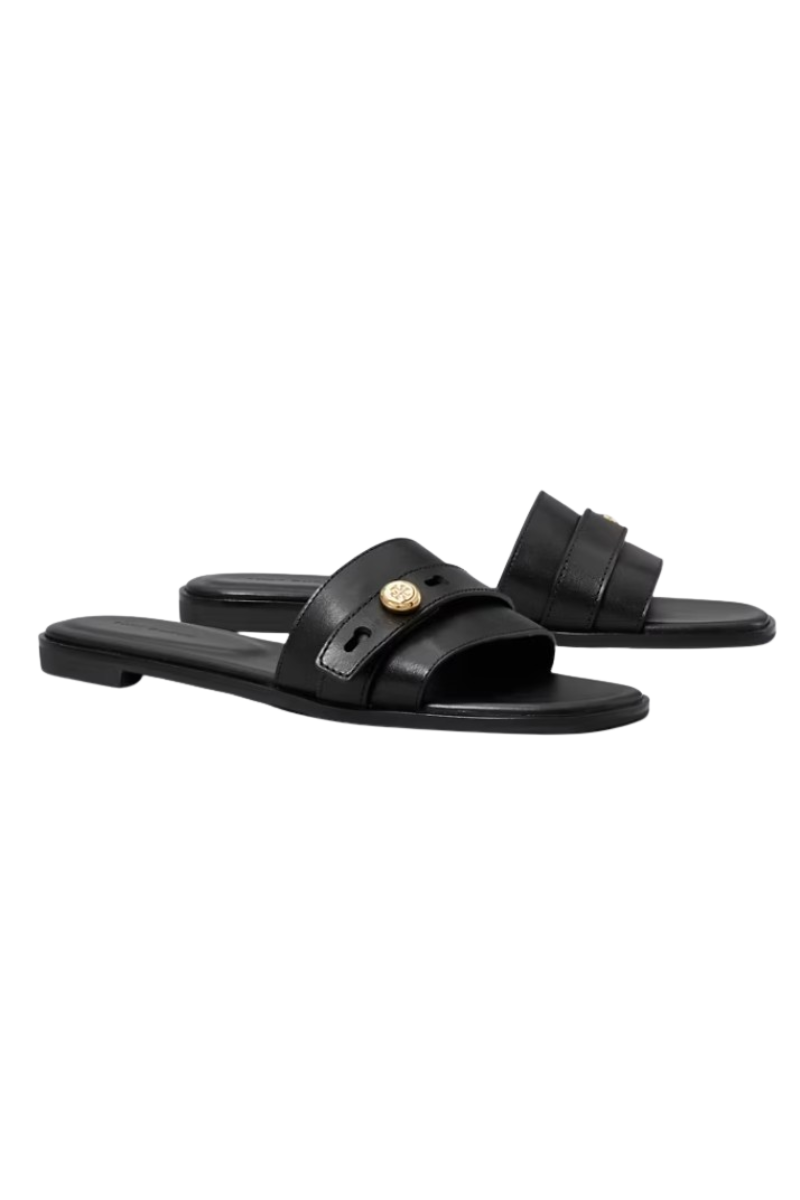 Tory Burch Romy Slide Slippers Perfect Black 181993006