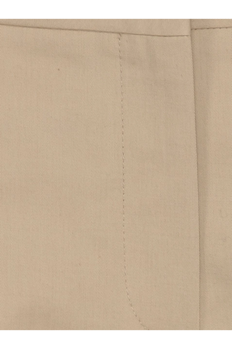 Valentino Garavani Pressed Creased Cotton Shorts Cappuccino Foam 5B3RD0G58NG_Z3S