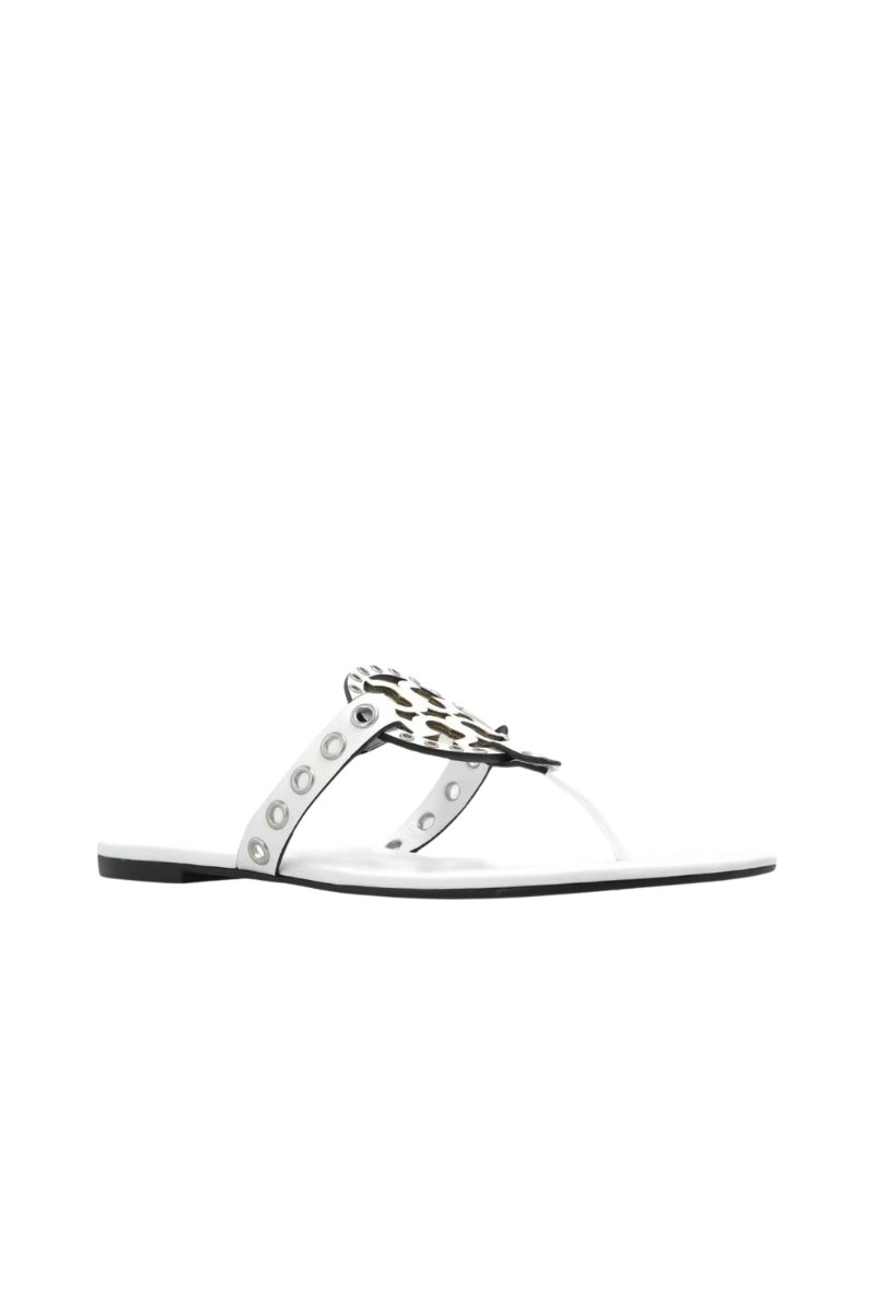 Tory Burch Metal Miller Slippers Cloud / Silver 167311100
