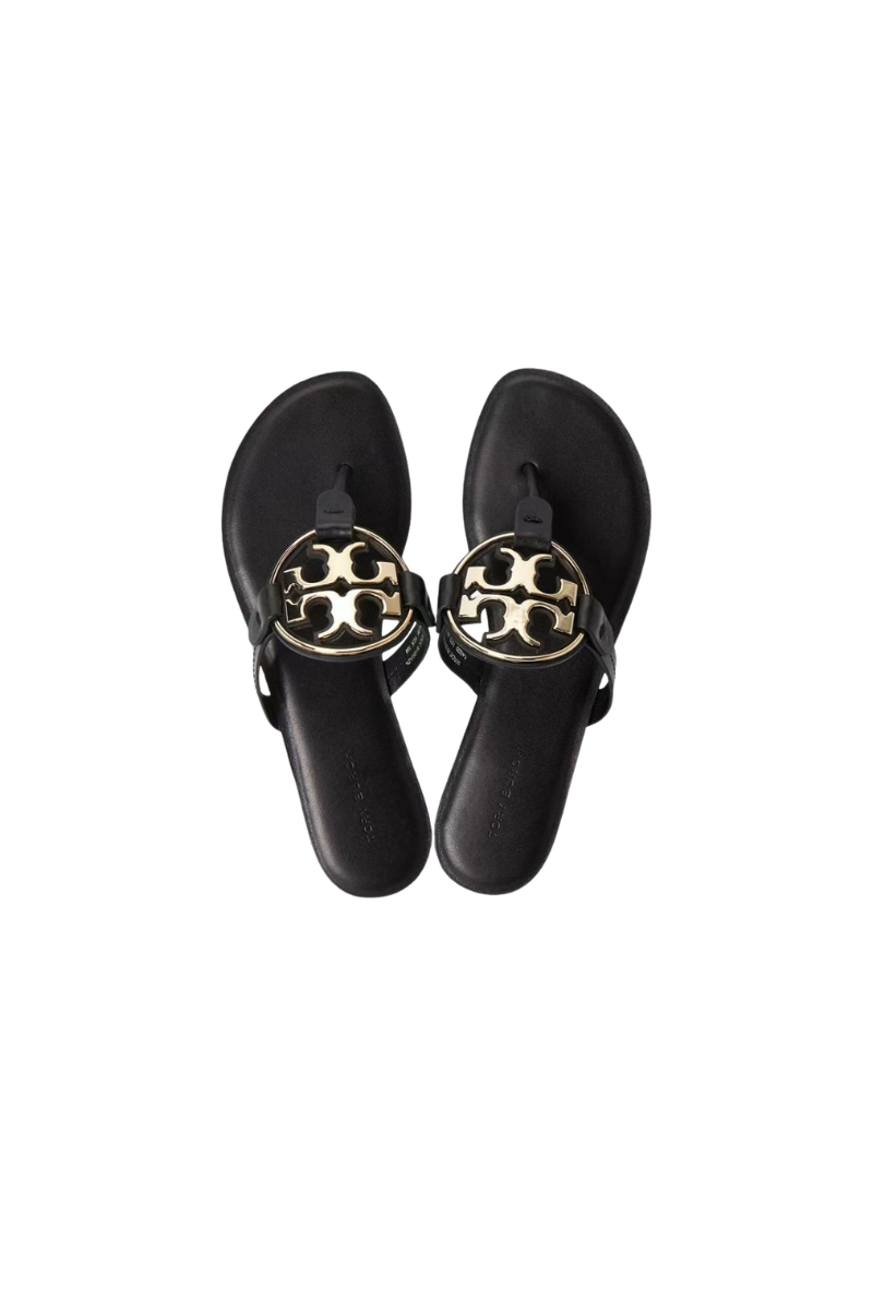 Tory Burch Metal Miller Slippers Perfect Black/Gold 167568006