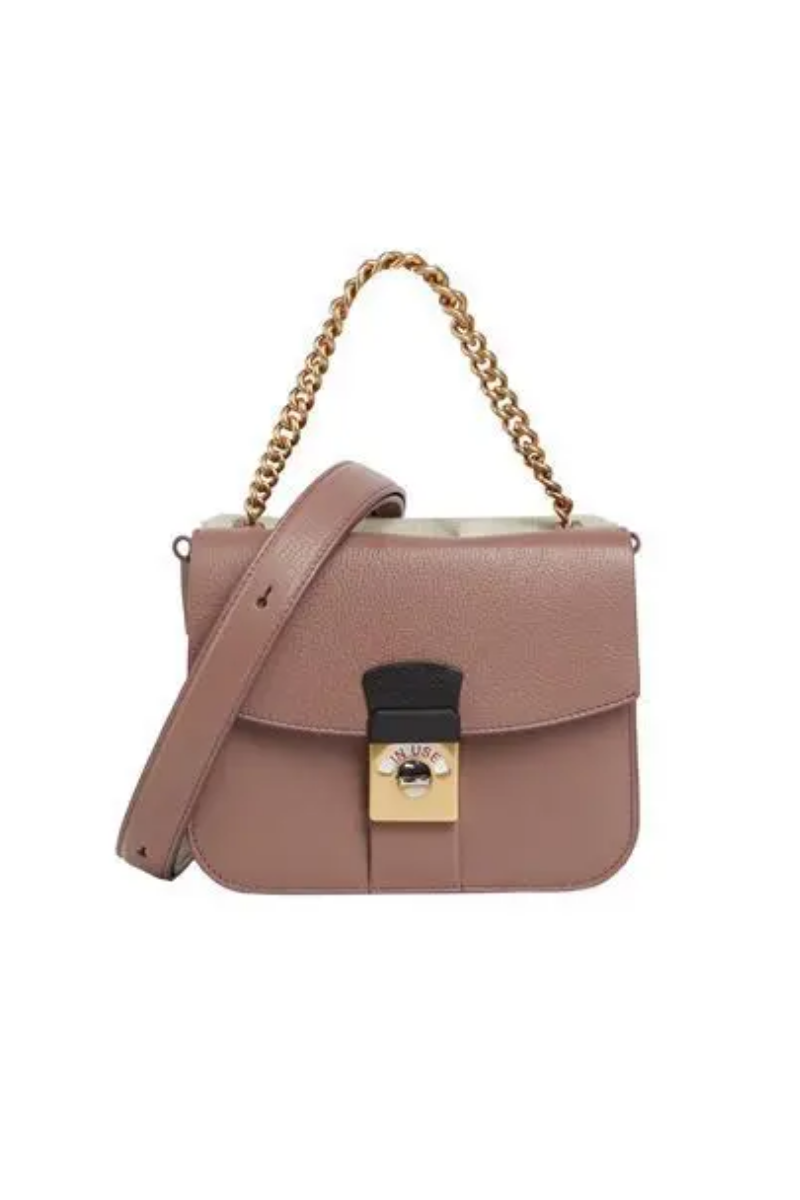 Maison Margiela Woman Flap Bag With Detachable Shoulder Strap Mauve