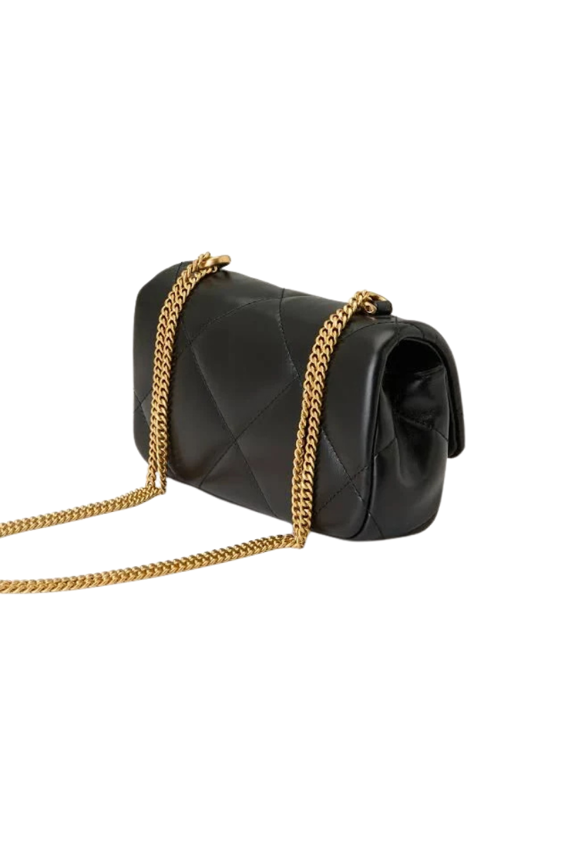 Tory Burch Kira Diamond Quilt Mini Flap Bag Black 154710-001
