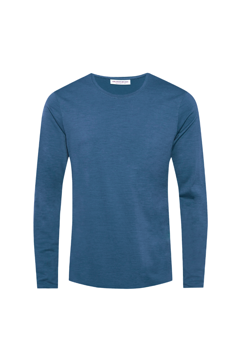 Orlebar Brown Ob-T Ls Merino-272695-Lake Blue