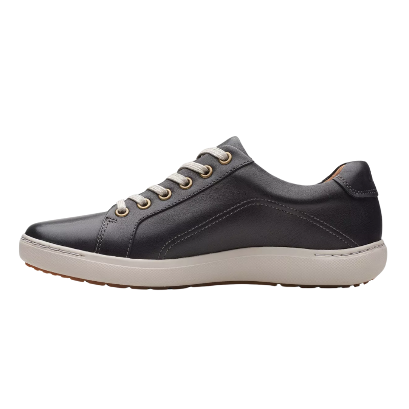Womens | Clarks Nalle Lace Leather Sneaker Black